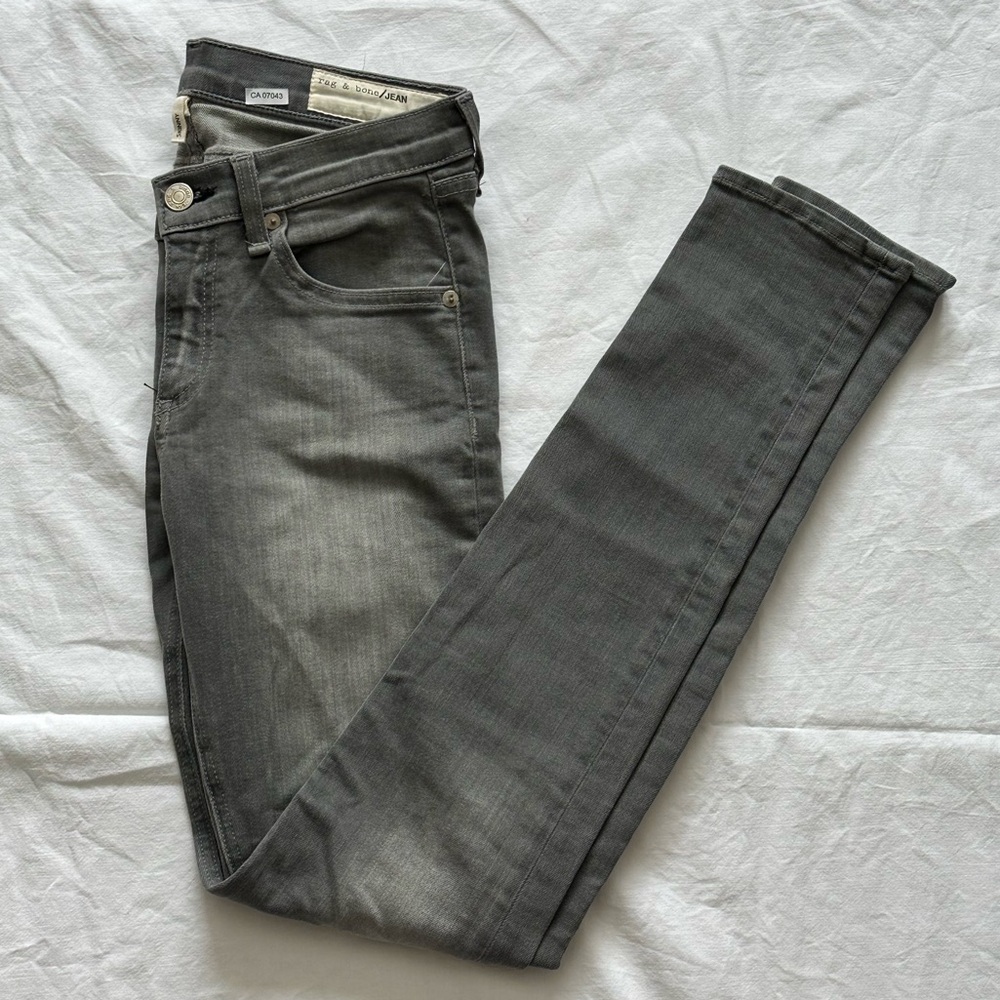 Rag & Bone Charcoal Skinny Jeans Size 26